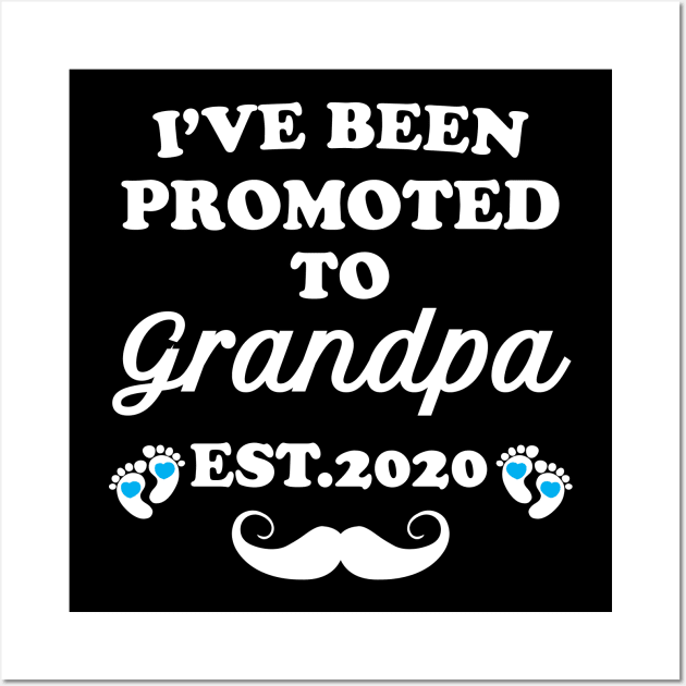 I have been promoted to Grandpa Wall Art by Work Memes